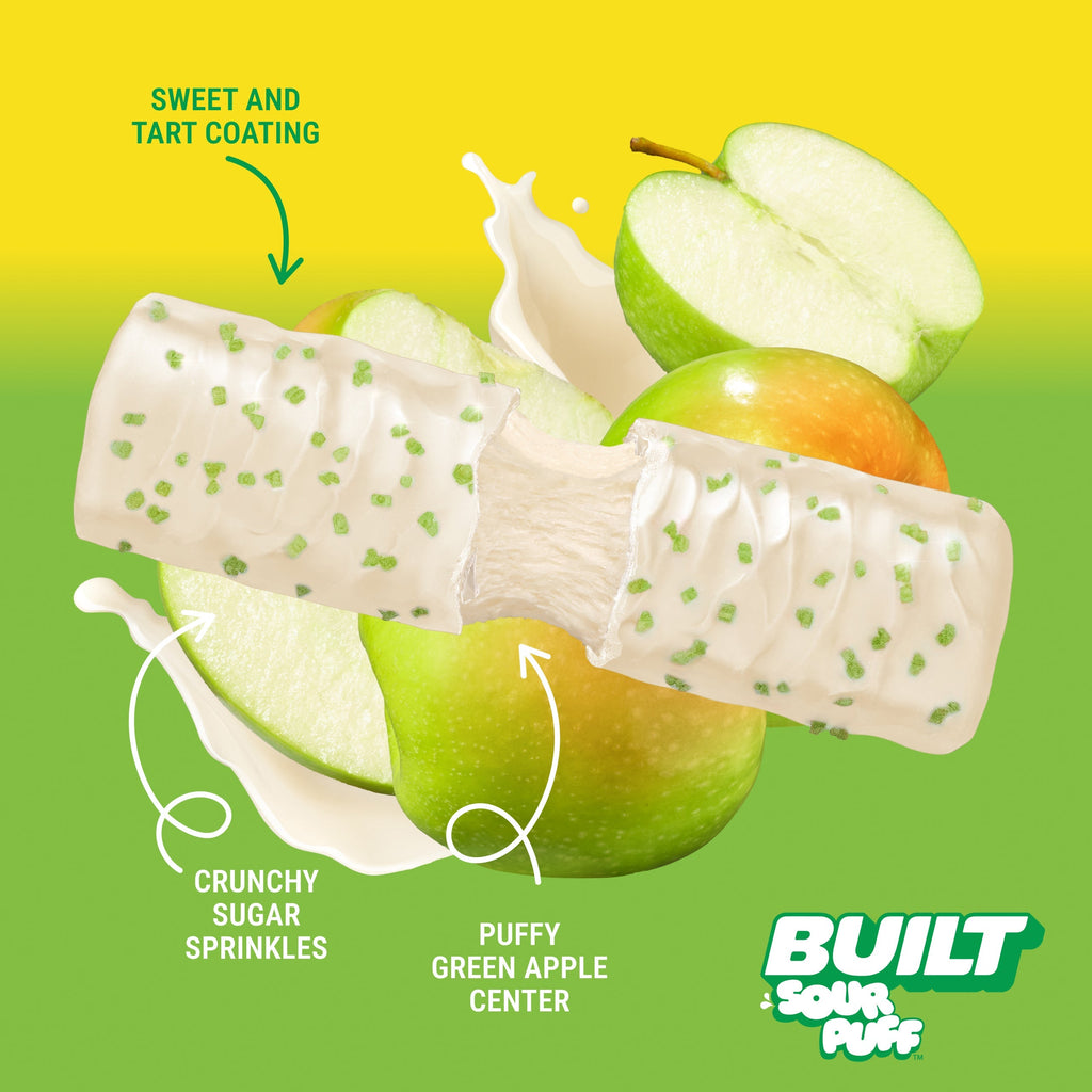 Green Apple Crush Sour Puff 4ct L6