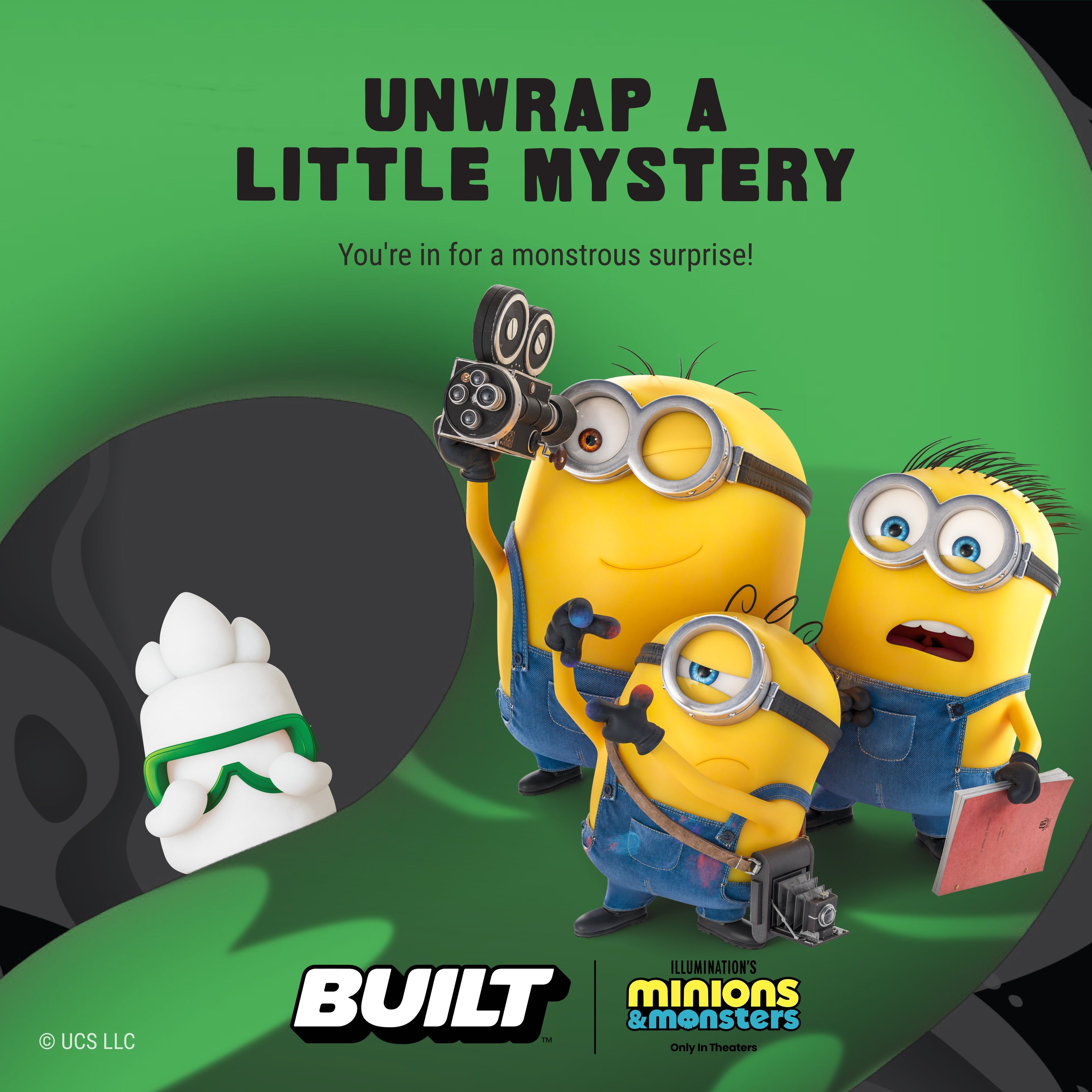 Minions and Monsters Mystery Puff 4ct N4