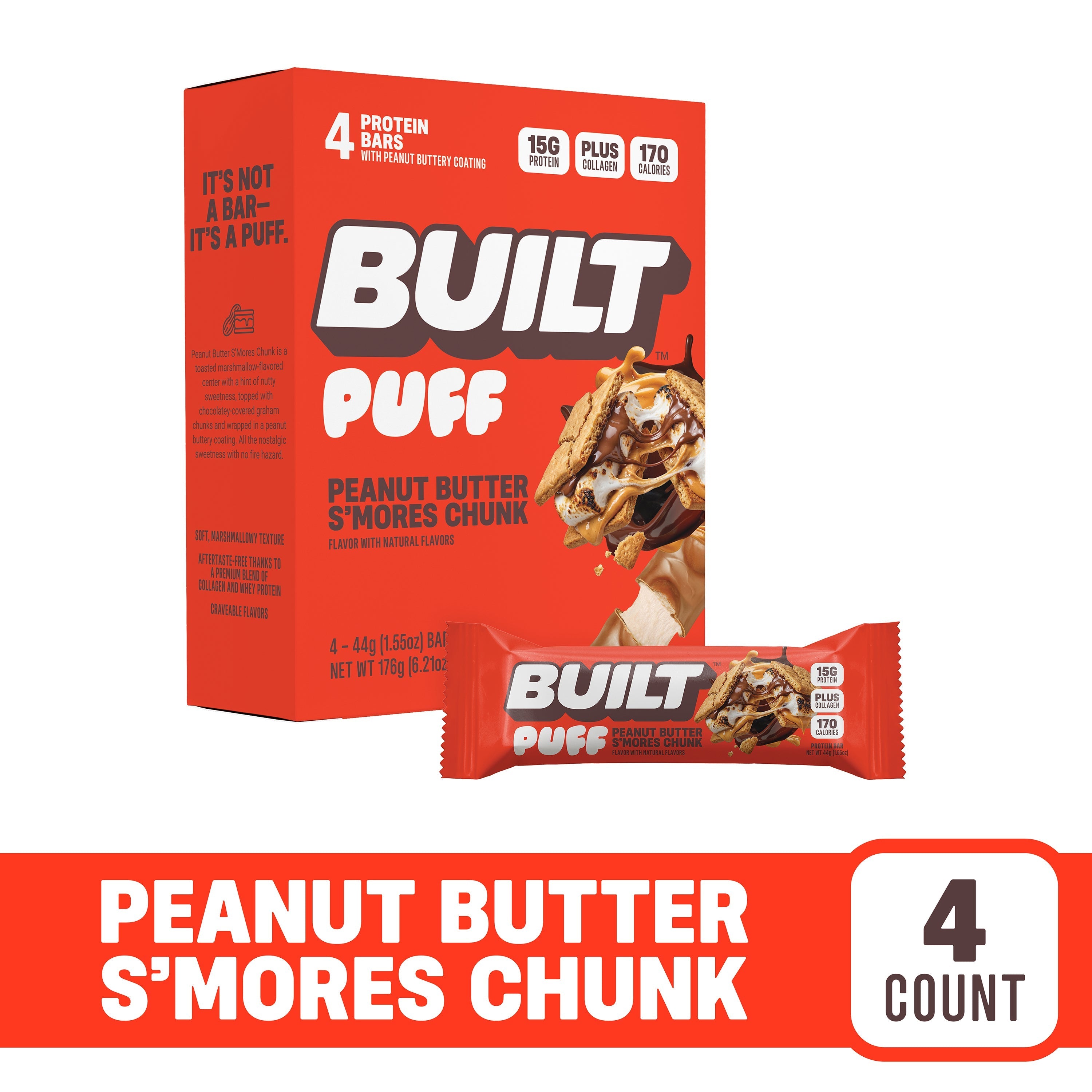 Peanut Butter S'mores Chunk Puff - 4ct L0