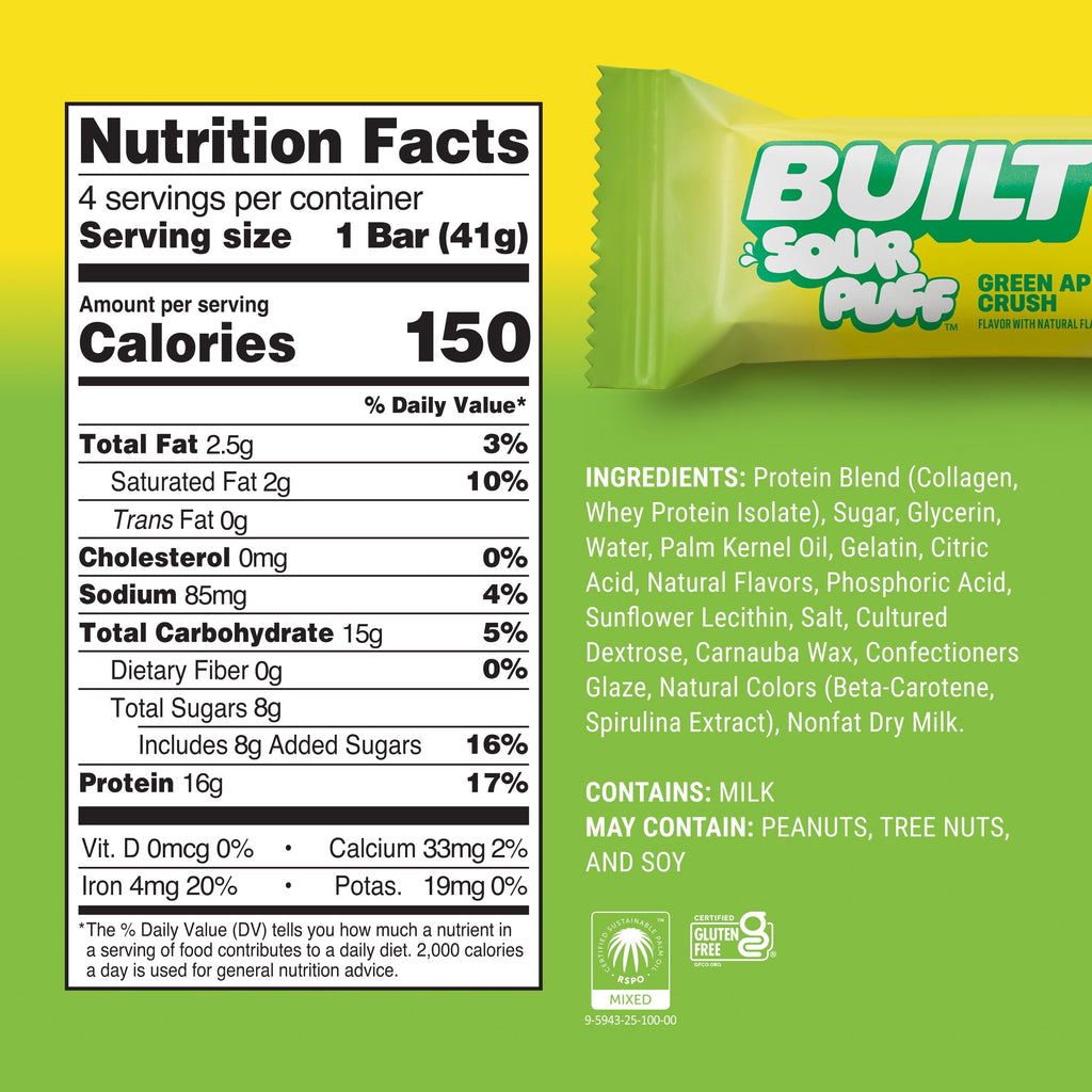 Green Apple Crush Sour Puff 4ct L6