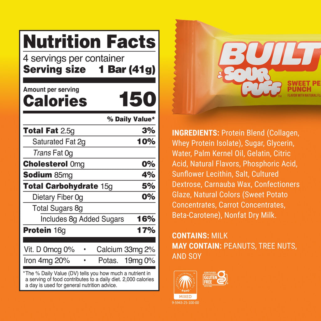 Sweet Peach Punch Sour Puff 4ct E5